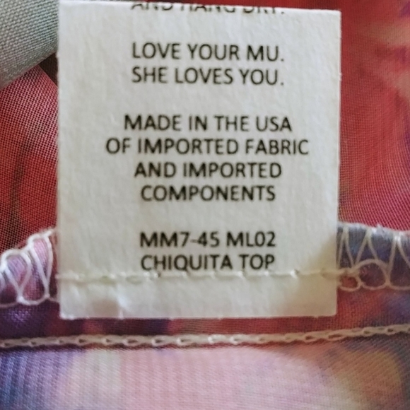 Show Me Your Mumu Blouse Chiquita Malibu Top Size XS - Picture 7 of 7